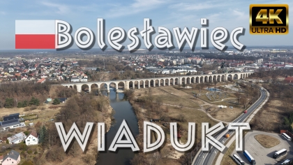 🇵🇱 Bolesławiec. Wiadukt kolejowy 4K